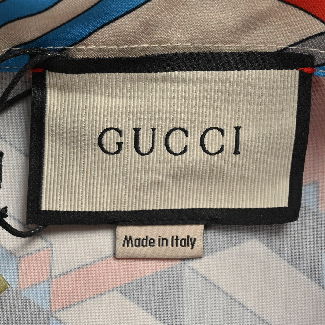 Gucci Geometric Logo Print Shirt - Phantom Kicks