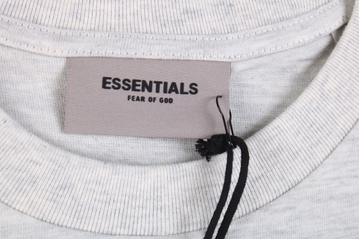 Fear of God Essentials Logo T-Shirt - Heather Grey - Phantom Kicks