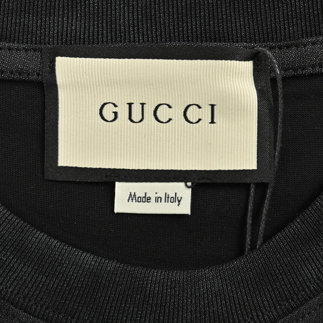 Gucci Distressed Logo T-Shirt (Black) - Phantom Kicks