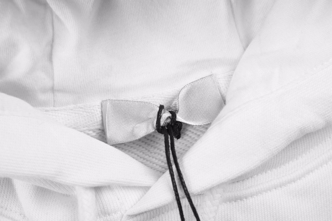 Dior White Hoodie with Bag Design - Phantom Kicks