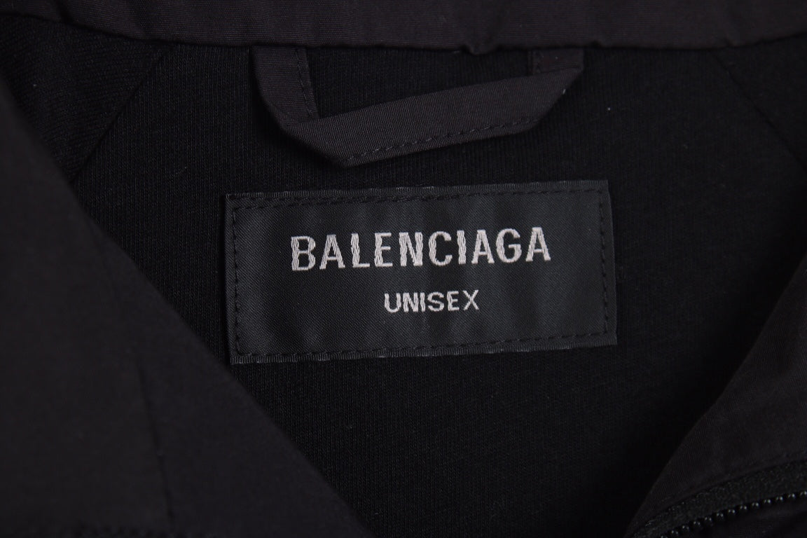 Balenciaga Black Zip-Up Track Jacket - Phantom Kicks