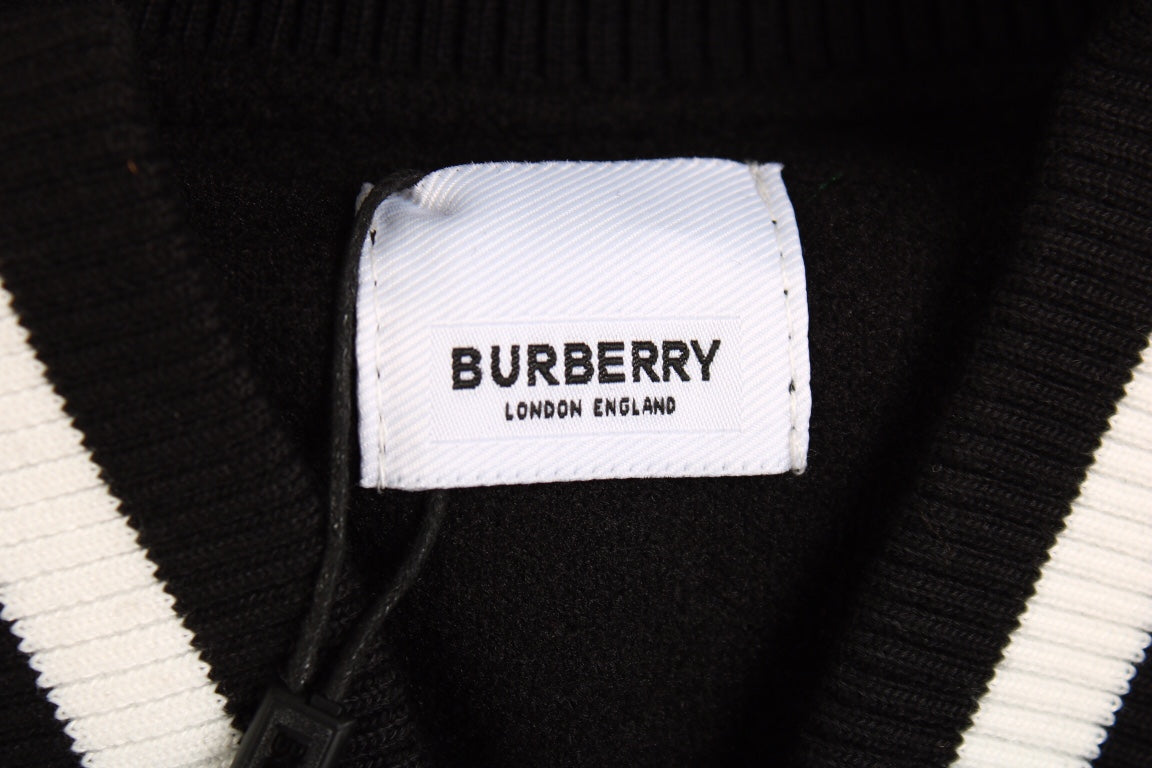 Burberry Varsity Jacket - Black and White - Phantom Kicks