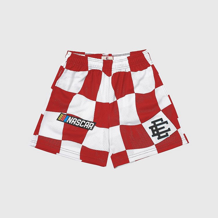 EE Shorts Red And White Lattice - Phantom Kicks
