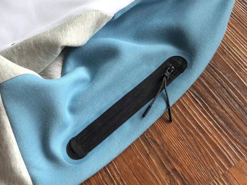 NIKE TECH FLEECE HOODIE x BABY BLUE/GREY/WHITE - Phantom Kicks