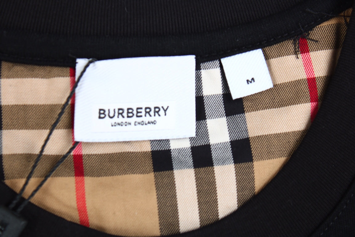 Burberry Check Sleeve T-Shirt (Black) - Phantom Kicks