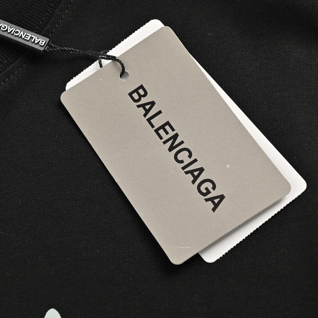 BALENCIAGA STAR GRAPHIC T-SHIRT BLACK - Phantom Kicks