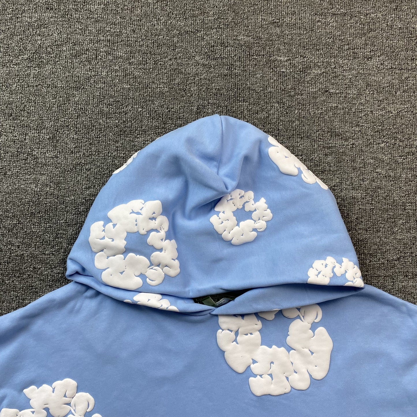 DENIM TEARS COTTON WREATH HOODIE BABY BLUE - Phantom Kicks