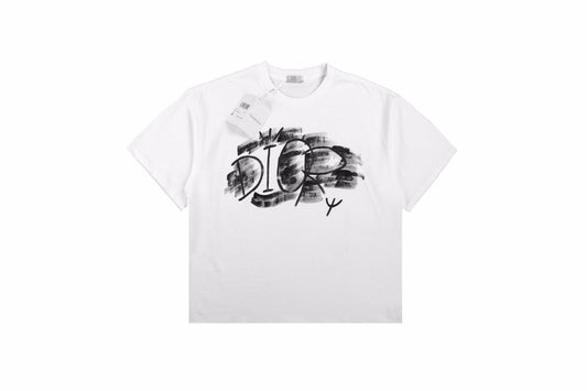 Dior T-Shirt with Artistic Logo Design - Phantom Kicks