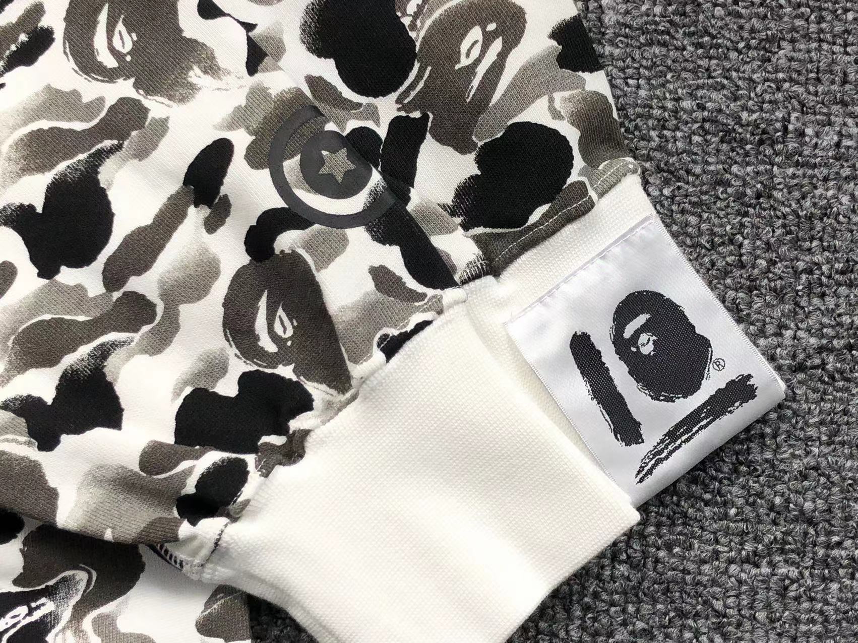 BAPE ABC CAMO SHARK FULL ZIP HOODIE GREY - Phantom Kicks