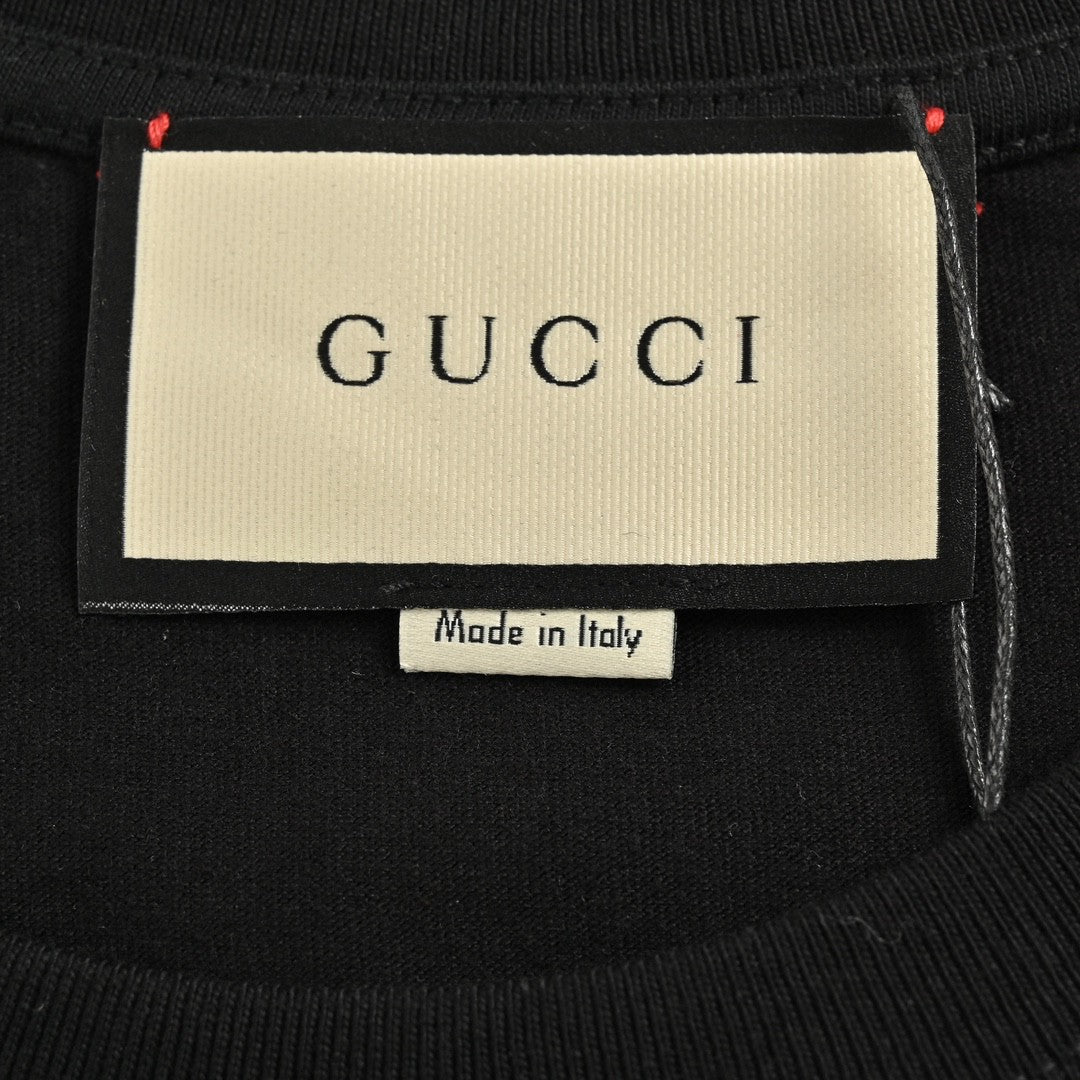 Gucci Black T-Shirt with Pink Dinosaur Graphic - Phantom Kicks
