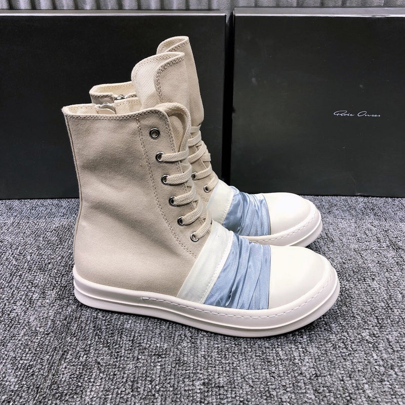 Rick Owens Lace-Up Canvas Boots - Phantom Kicks