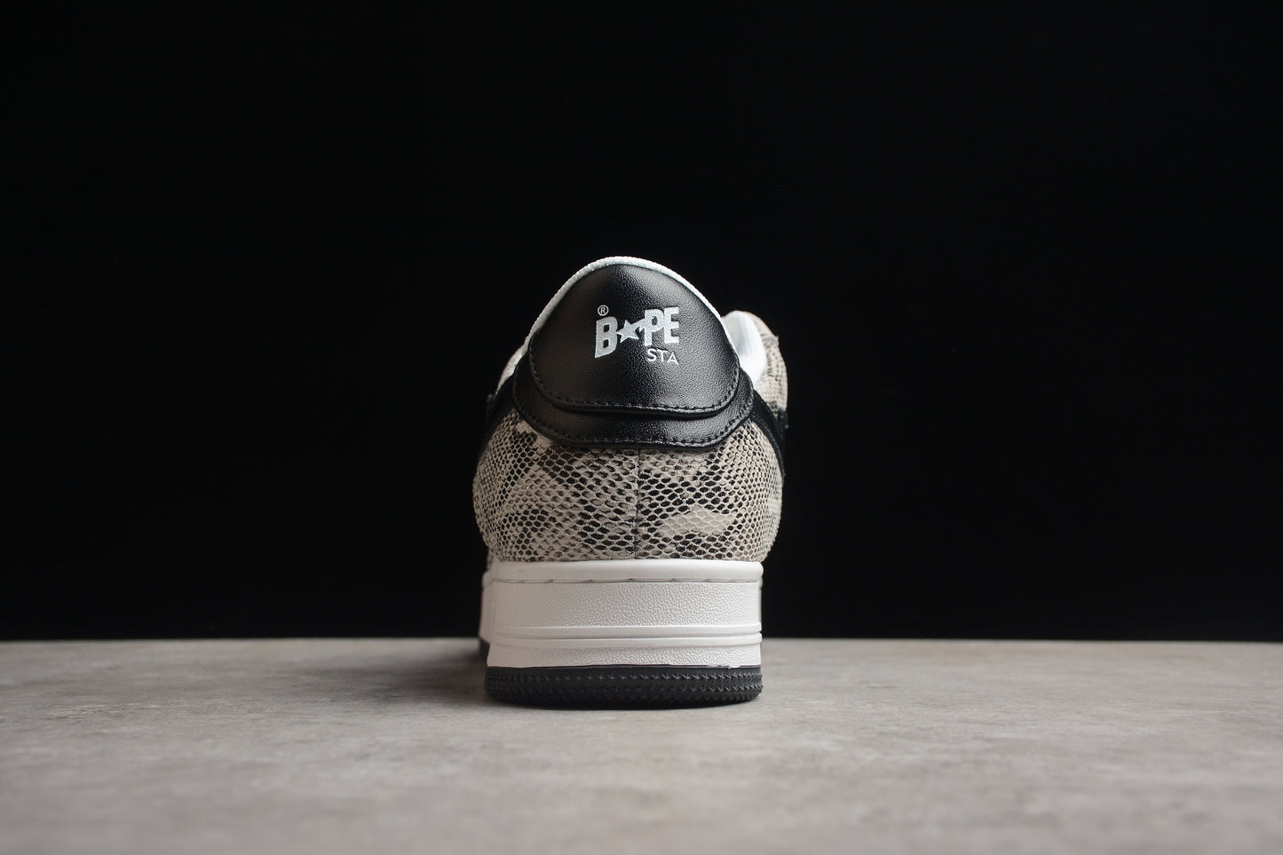 BAPE STA Low-Top Sneakers with Snakeskin Pattern - Phantom Kicks