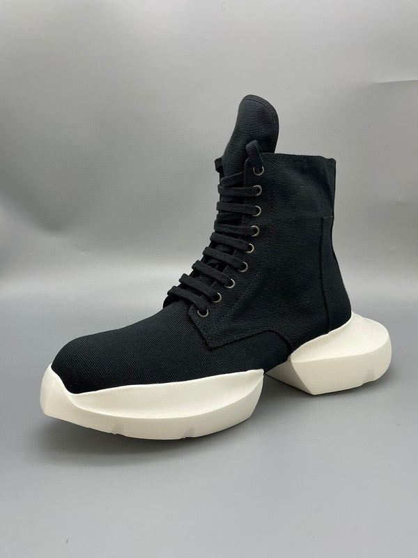 Rick Owens Black High-Top Platform Sneakers - Phantom Kicks