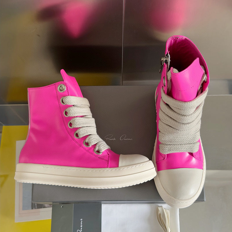 Rick Owens Pink High-Top Sneakers - Phantom Kicks