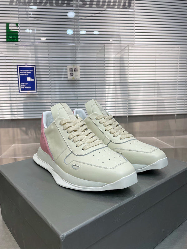 Two-Tone Pink Accent Sneakers - Phantom Kicks