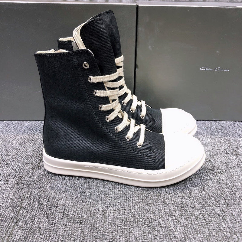 Rick Owens High-Top Canvas Sneakers - Phantom Kicks