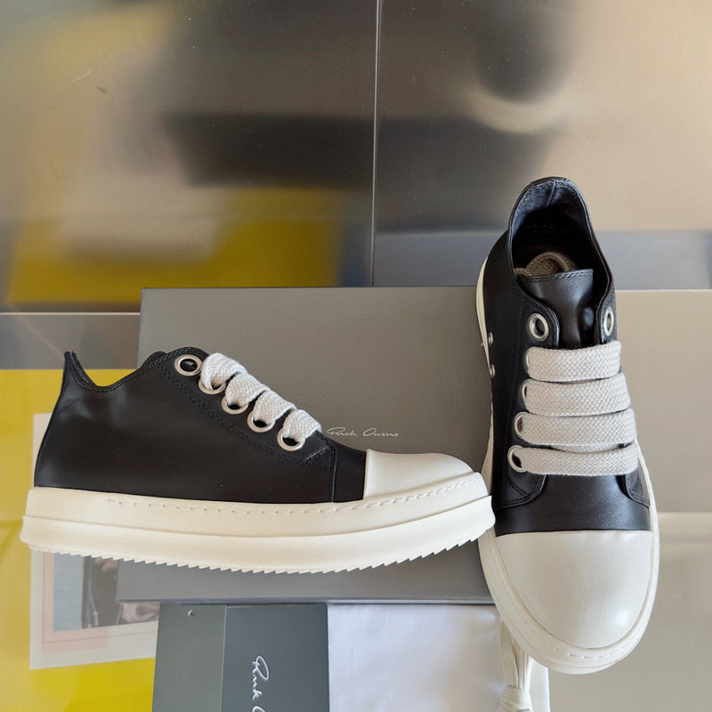 Rick Owens Black Low-Top Sneakers - Phantom Kicks