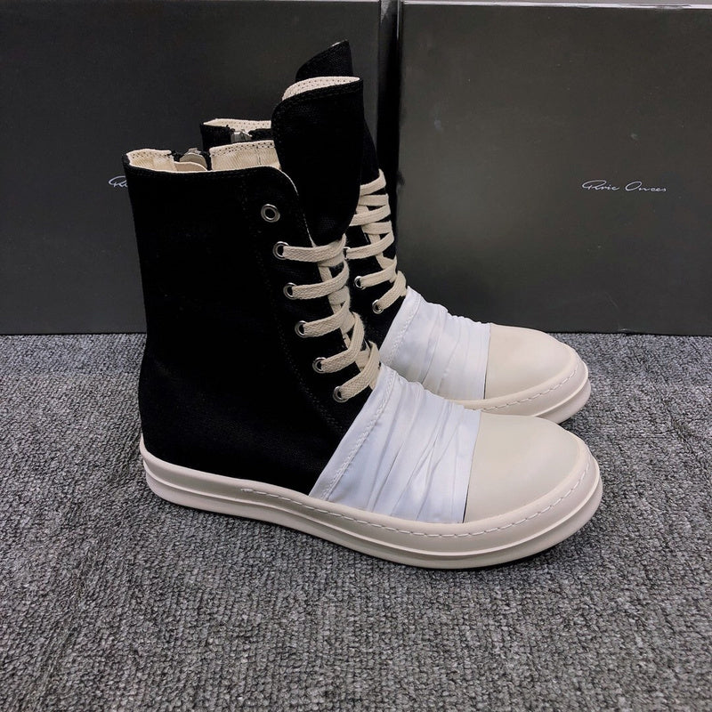 Rick Owens Lace-Up Canvas Boots - Phantom Kicks