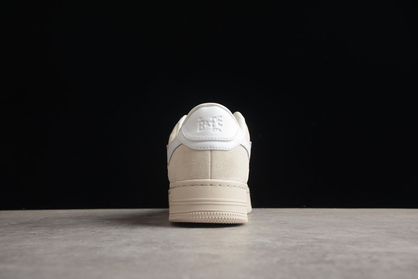 BAPE STA Low-Top Sneakers in White and Cream - Phantom Kicks