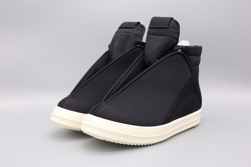 Rick Owens Black Wrap-Around High-Top Sneakers - Phantom Kicks