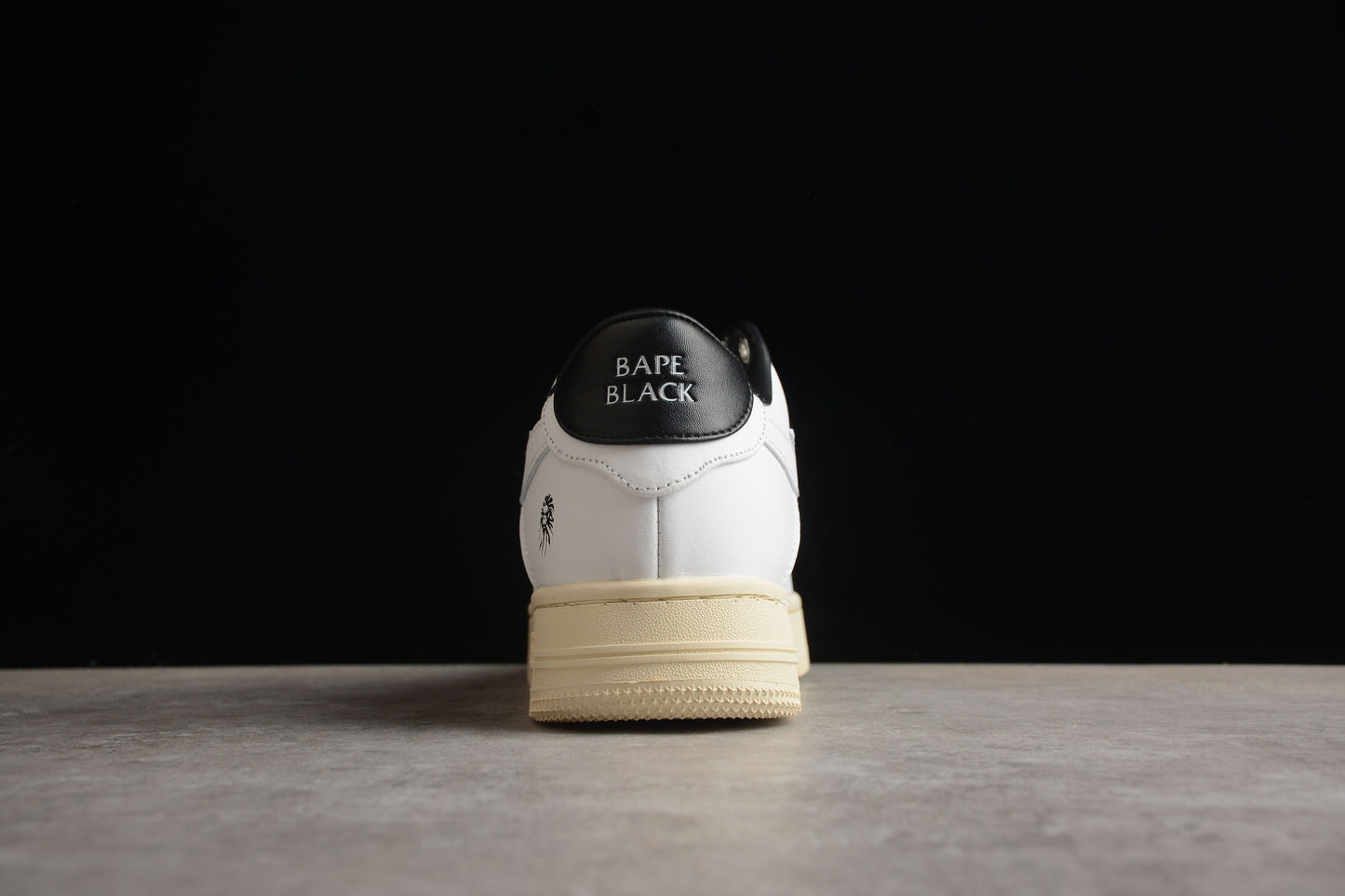 BAPE STA Low-Top Sneakers in White and Black - Phantom Kicks