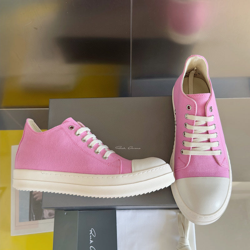 Rick Owens Pink Low-Top Sneakers - Phantom Kicks
