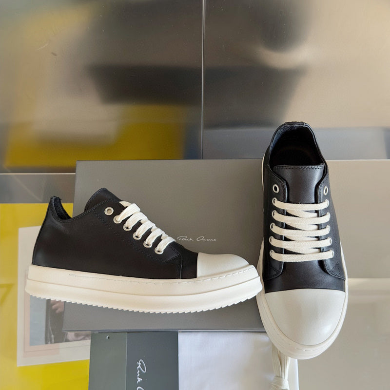 Rick Owens Black Low-Top Sneakers - Phantom Kicks