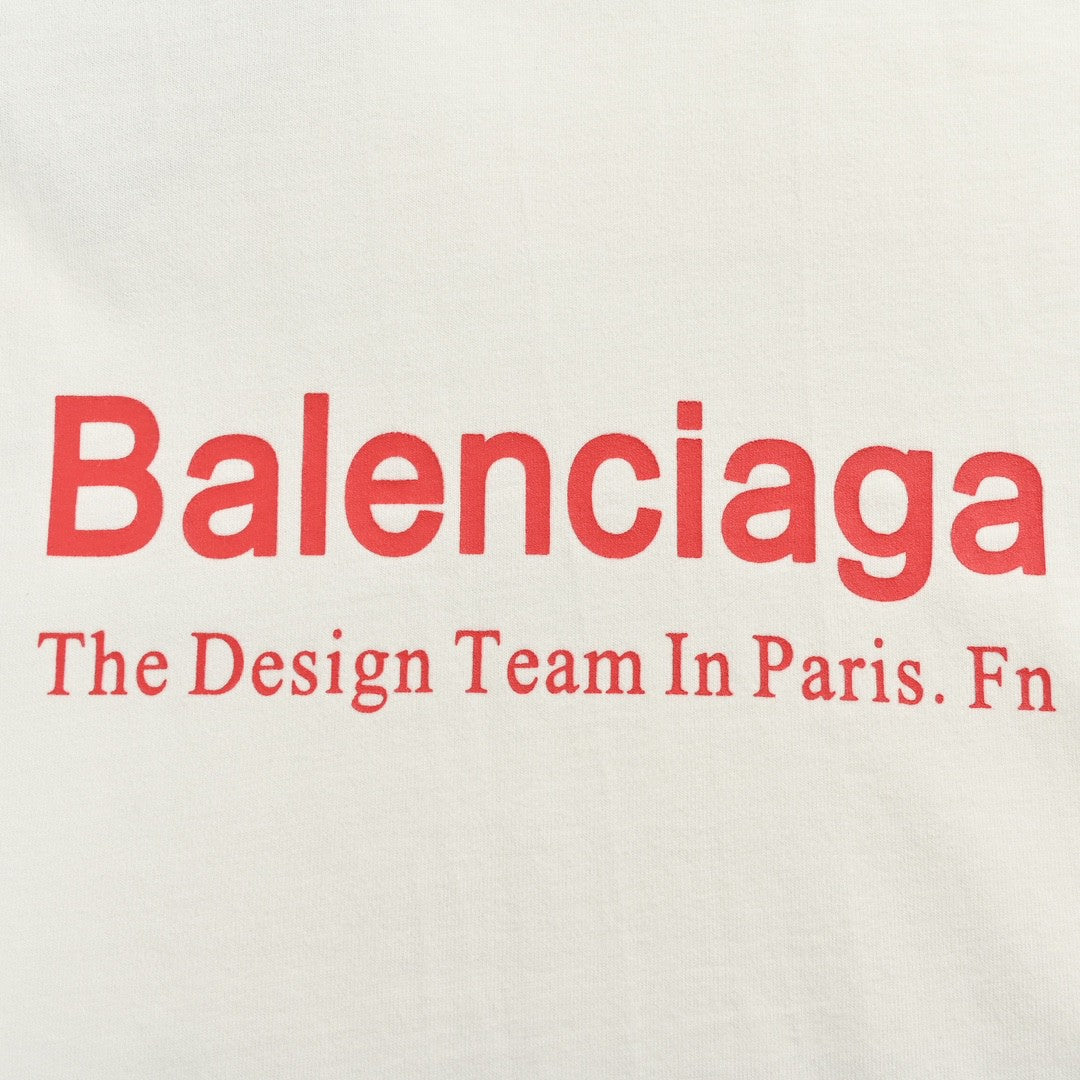 Balenciaga Stencil Logo T-Shirt (White) - Phantom Kicks