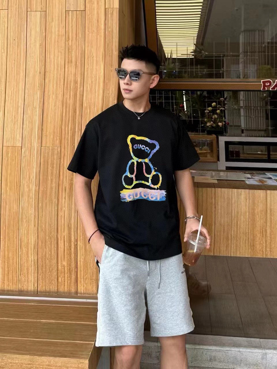 Gucci Teddy Bear Graphic T-Shirt - Phantom Kicks