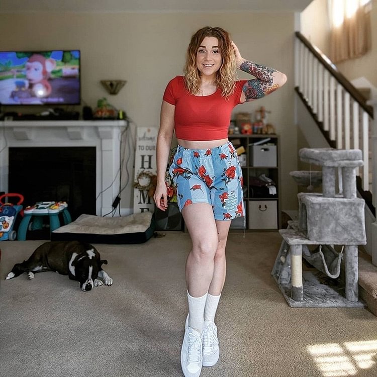EE Mesh Short Red Rose-Blue - Phantom Kicks