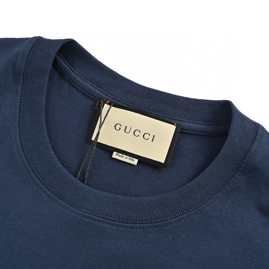 Gucci Navy T-Shirt with Overlapping Logo - Phantom Kicks