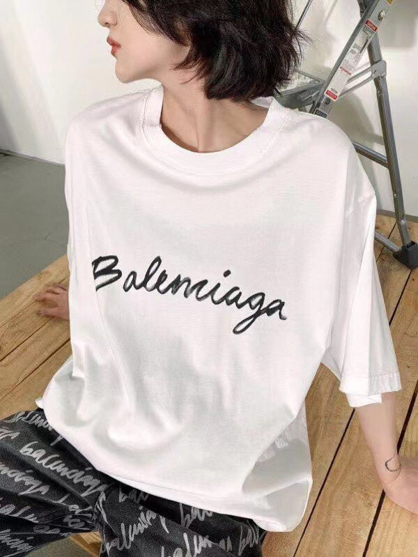 Balenciaga T-shirt with Script Logo - Phantom Kicks