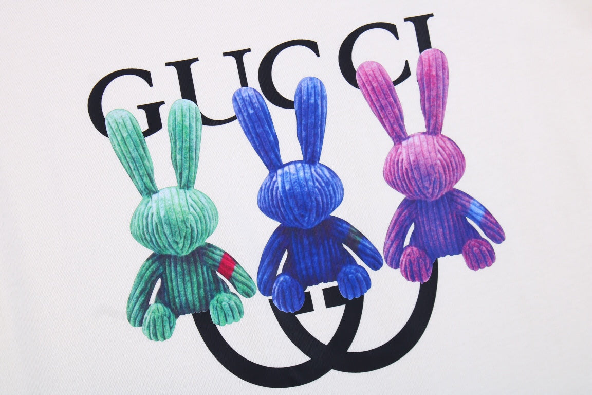 Gucci Bunny Trio T-Shirt (White) - Phantom Kicks