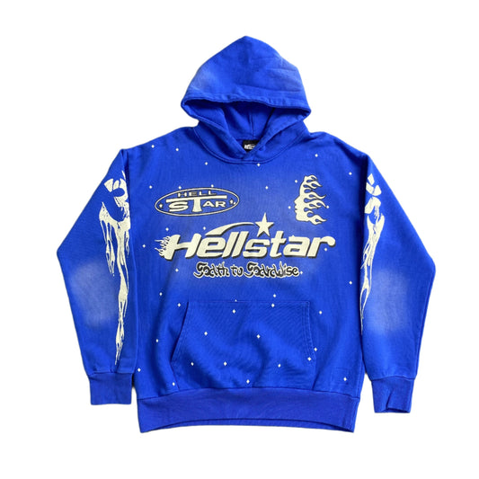 Hellstar "Path To Paradise" Blue Hoodie - Phantom Kicks