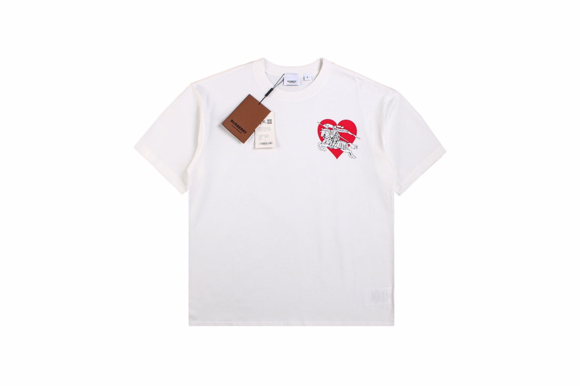 White T-Shirt with Heart and Skeleton Graphic - Phantom Kicks