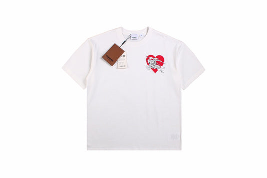 White T-Shirt with Heart and Skeleton Graphic - Phantom Kicks