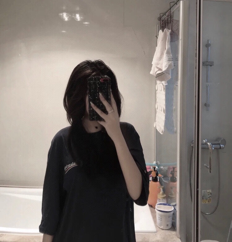Balenciaga Wave Logo T-Shirt (Black) - Phantom Kicks