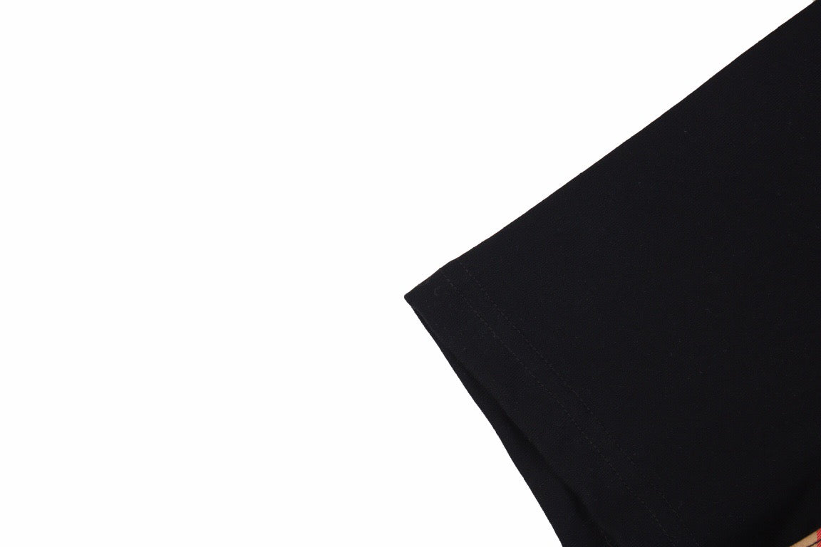 Burberry Check Panel T-Shirt (Black) - Phantom Kicks