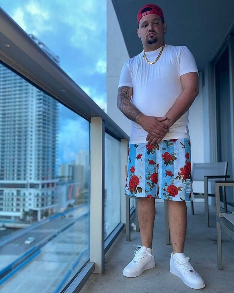 EE Mesh Short Red Rose-Blue - Phantom Kicks