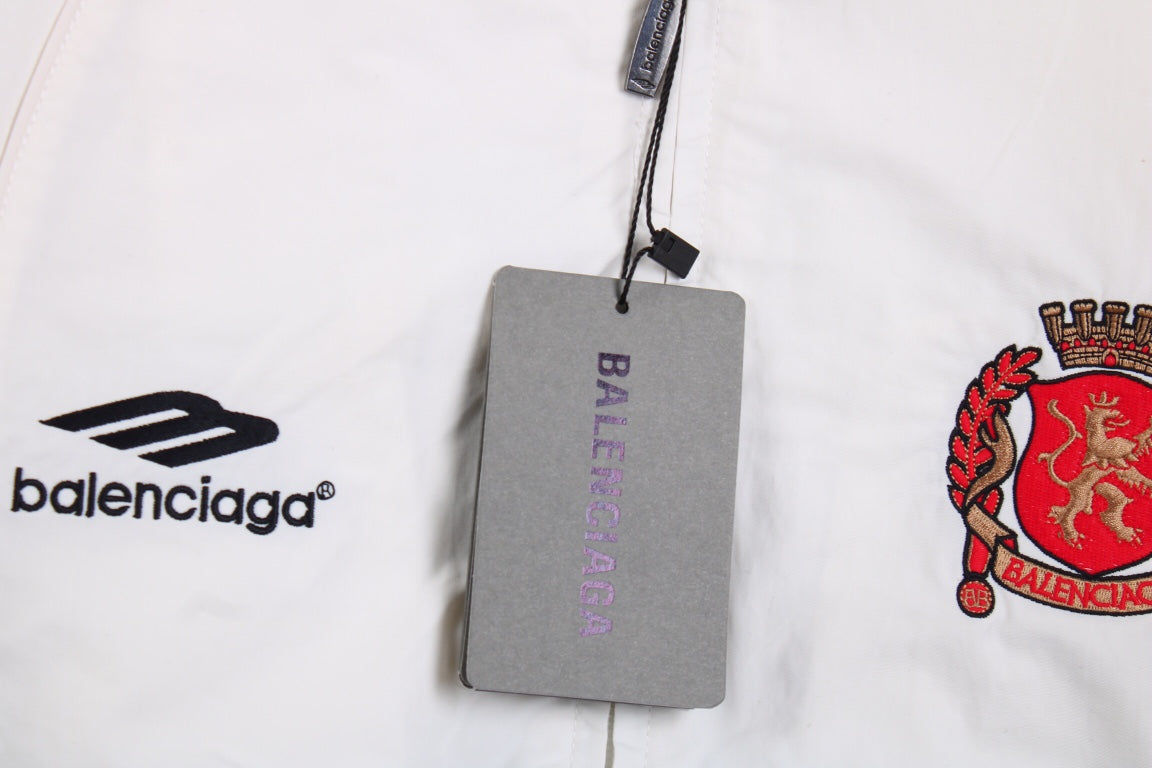 Balenciaga White Zip-Up Track Jacket - Phantom Kicks
