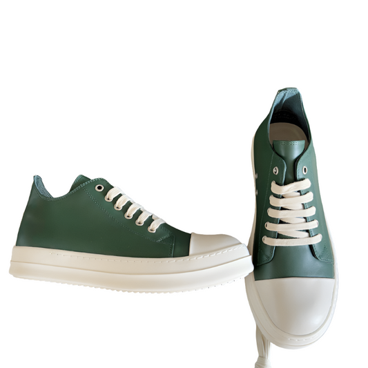 Rick Owens dark green Low-Top Sneakers - Phantom Kicks
