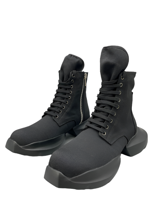Rick Owens Black High-Top Platform Boots - Phantom Kicks