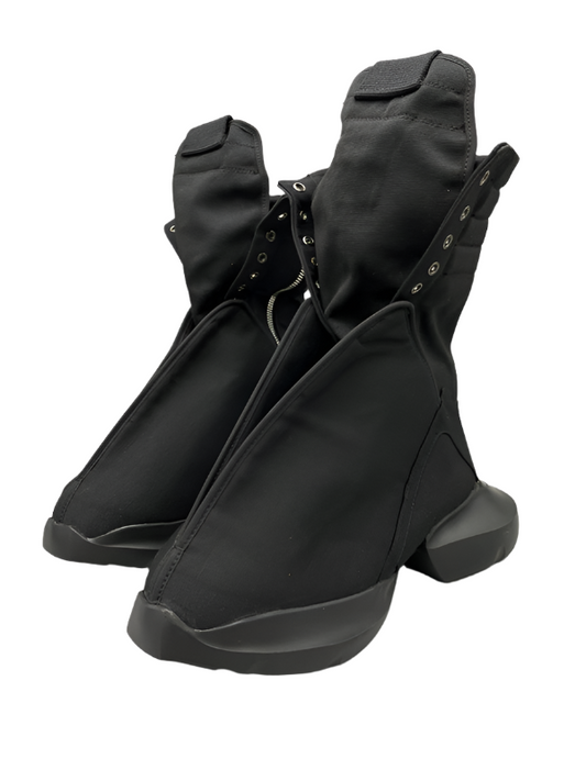 Rick Owens Black High-Top Canvas Boots - Phantom Kicks