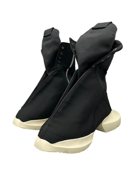 Rick Owens Black High-Top Canvas Boots - Phantom Kicks