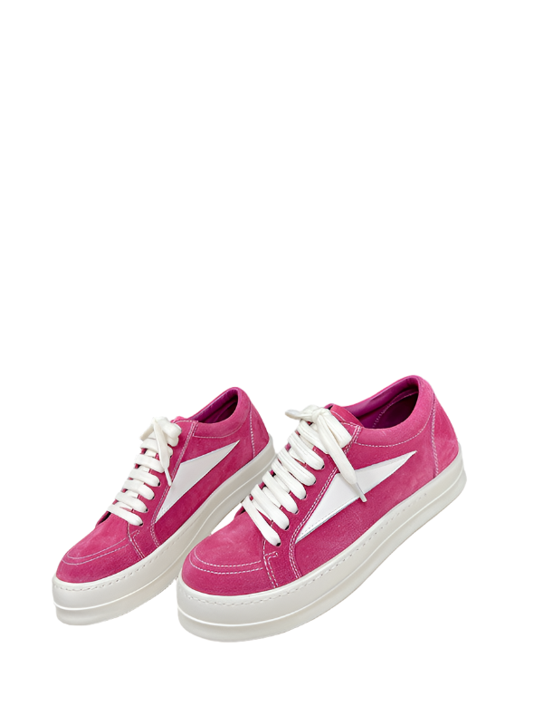 Rick Owens Low-Top Sneakers - Pink Suede - Phantom Kicks