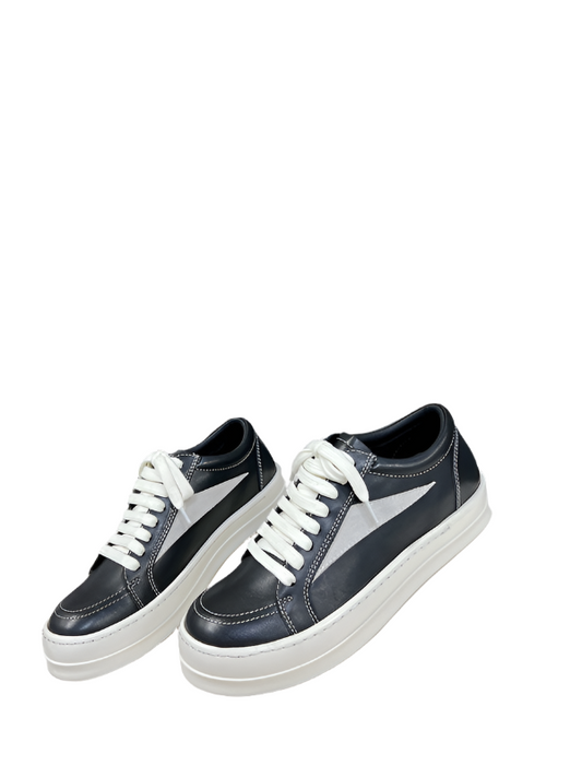Rick Owens Low-Top Sneakers - Black Leather - Phantom Kicks