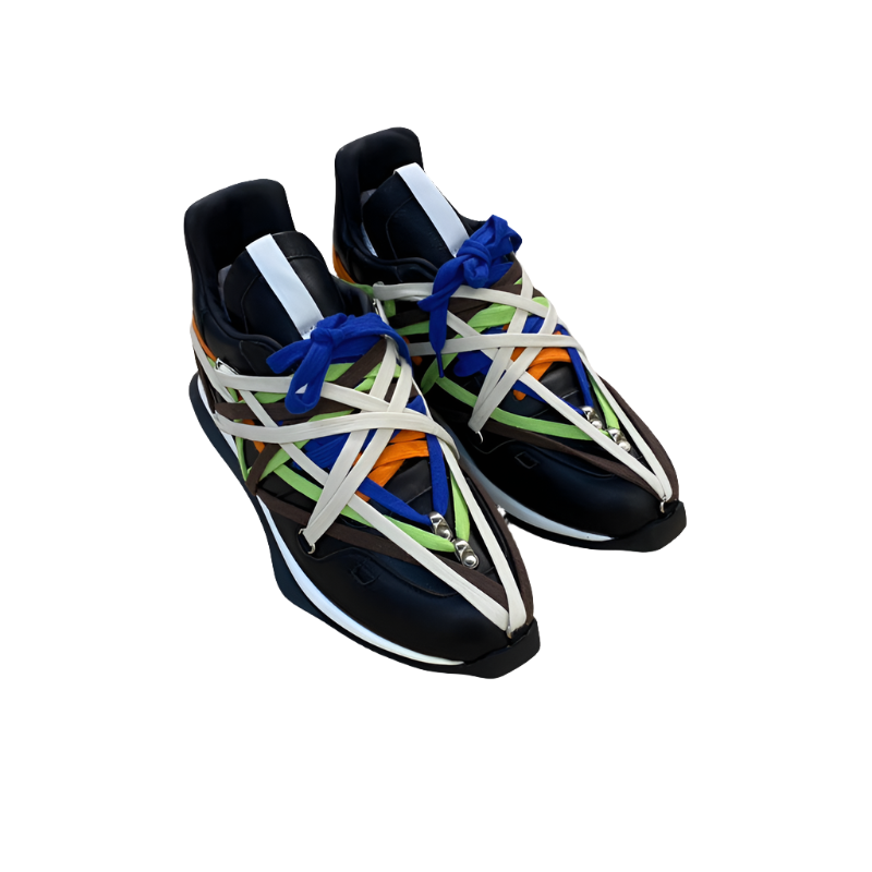 Multicolor Wrap-Lace Sneakers - Phantom Kicks