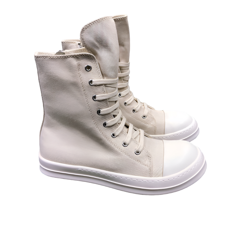 High-Top Canvas Sneakers - Phantom Kicks