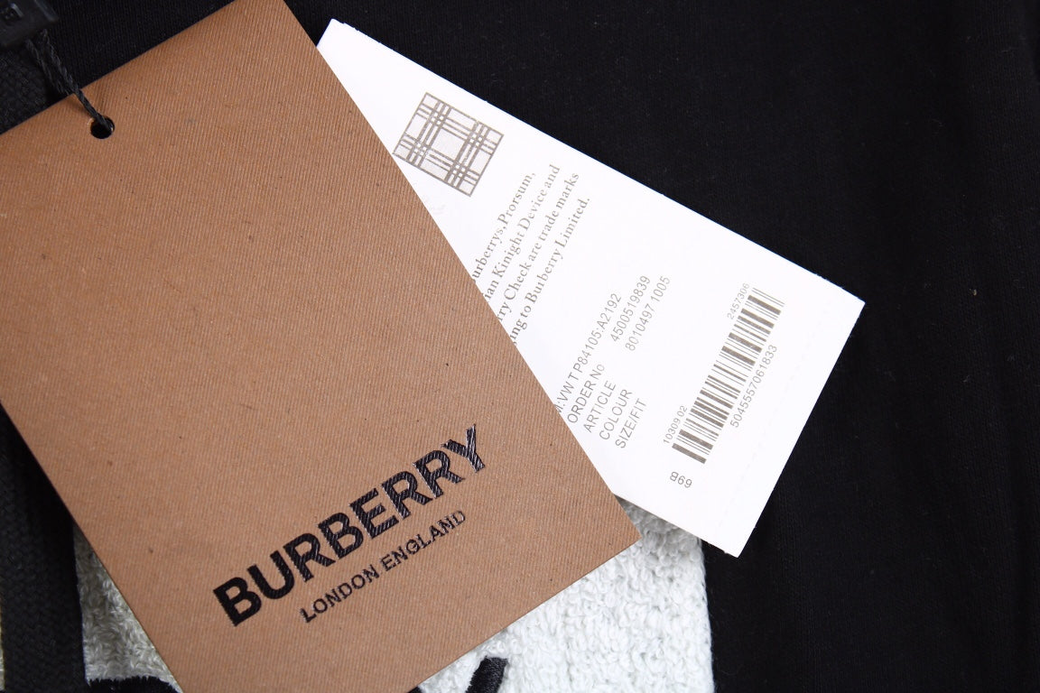 Burberry Black Hoodie with Logo - Phantom Kicks