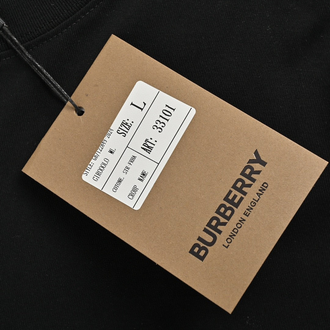 Burberry Knight Logo Black T-Shirt - Phantom Kicks
